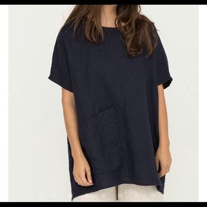 elizabeth suzann linen harper tunic
